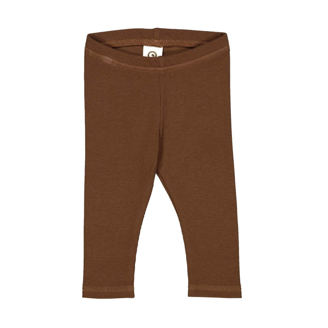 Müsli Cozy Me Rib Plain Leggings - Baby Legging - Bruin 1