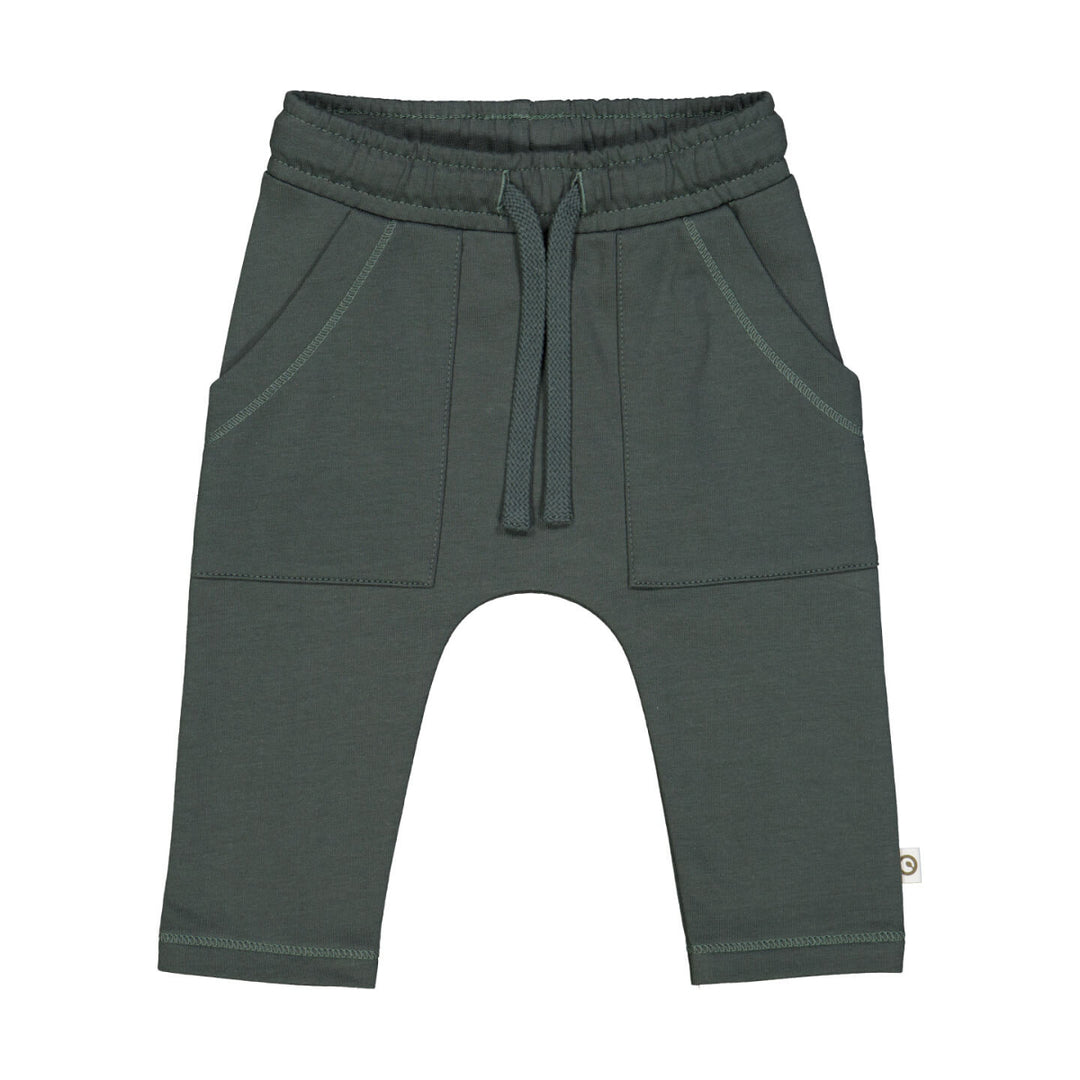 Müsli Cozy Me Sweat Pocket Pants - Baby Broekje - Groen 1