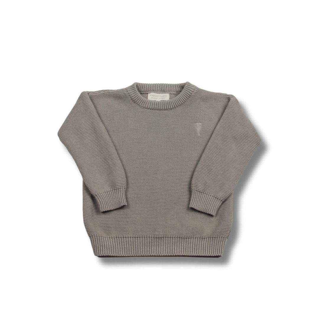 Two You Label Noah Knitted Jumper - Knit Sweater - Taupe 1