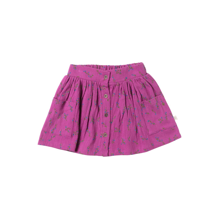 Your Wishes Antique Flower Pocket Skirt - Rok - Roze 1