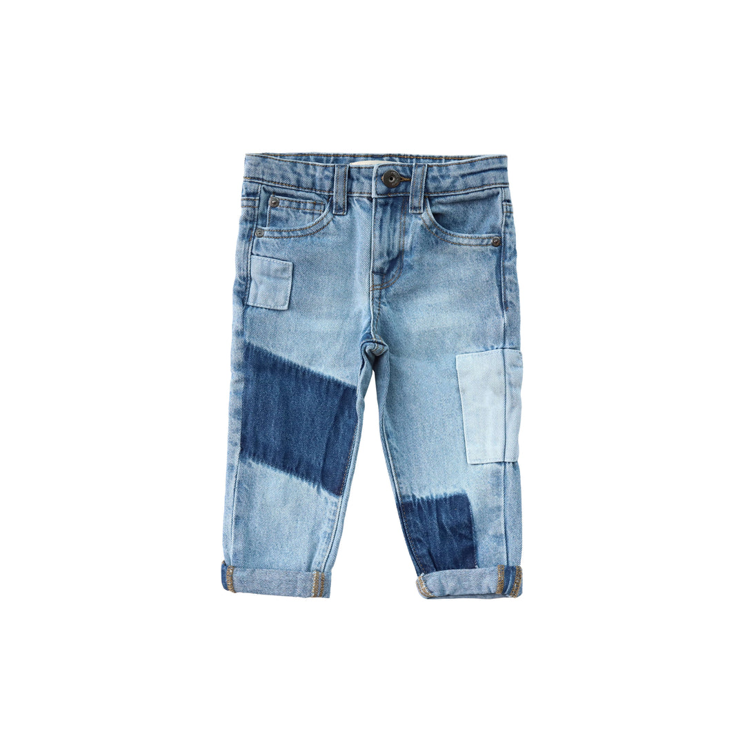 Your Wishes Denim Patchwork Jeans - Jongens Jeans - Blauw 1